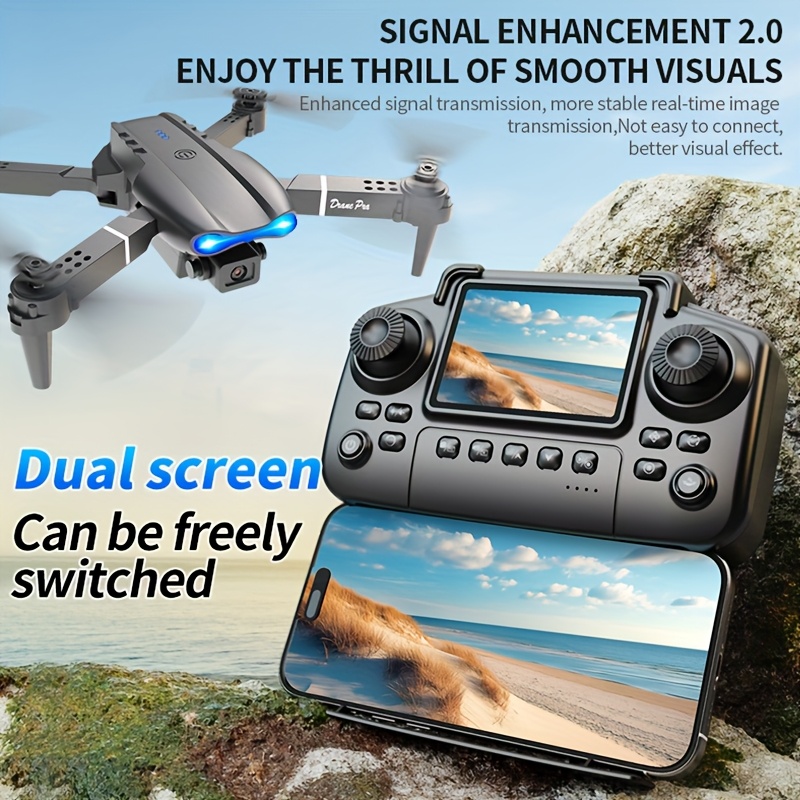 Drone Lipat E99 PRO MAX dengan - Drone Kit With Camera ulasan dan harga